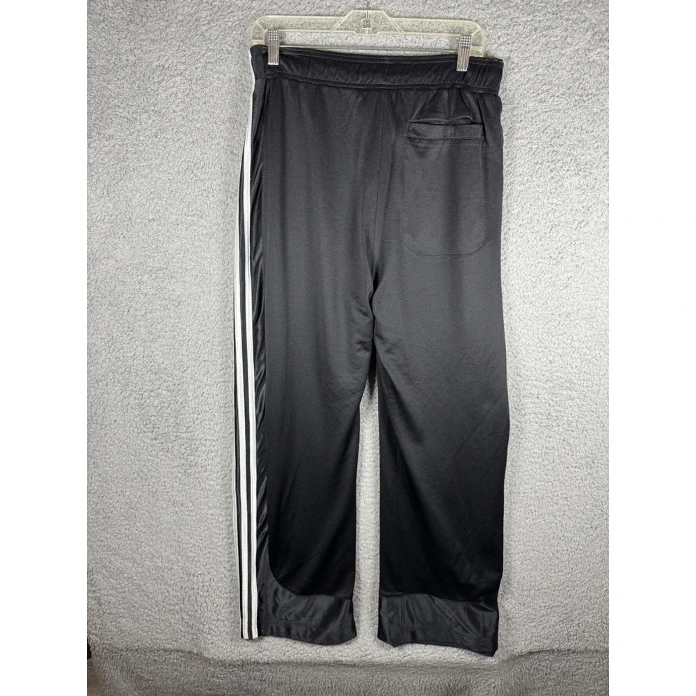 Y2K Adidas Sweatpants Men Small Black‎ White Training Outdoors Athletic Baggy